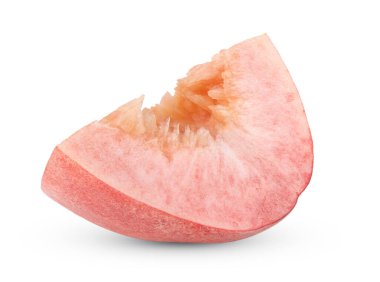 Beyaz arka plan üzerinde izole pembe şeftali