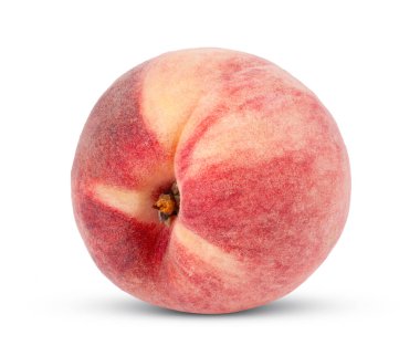 Beyaz arka plan üzerinde izole pembe şeftali