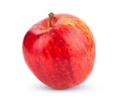 elma beyaz arkaplanda izole edildi