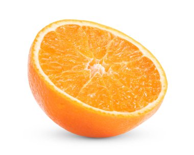 Beyaz arkaplanda portakal meyvesi izole