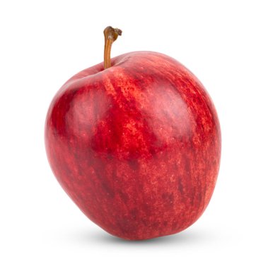 elma beyaz arkaplanda izole edildi