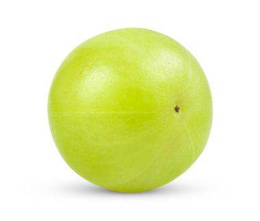 Beyaz arka planda taze Hint bektaşi üzümü