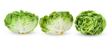 Taze bebek çünkü (marul) beyaz arka planda