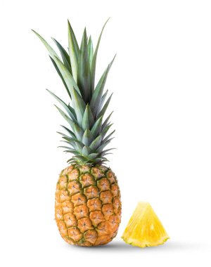 Şeffaf png üzerinde izole edilmiş ananas (kamera görüntüsü )