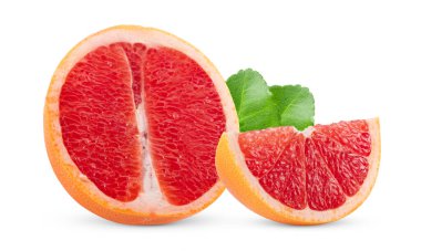 greyfurt beyaz arkaplanda izole edildi (Fotoğraf makinesinden görüntü)