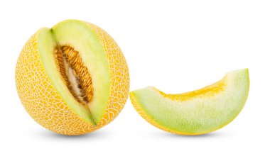 beyaz arkaplanda kavun (kamera görüntüsü )