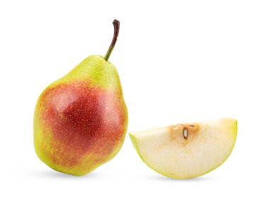 armut beyaz arkaplanda izole edildi (kameradan görüntü )