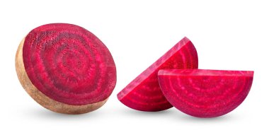 Pancar kökü beyaz arkaplanda izole edildi (Kamera görüntüsü)