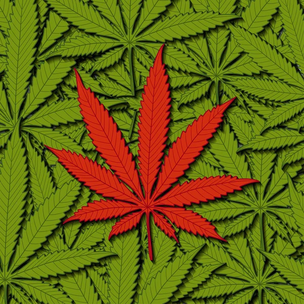 El cannabis como fondo — Foto de Stock