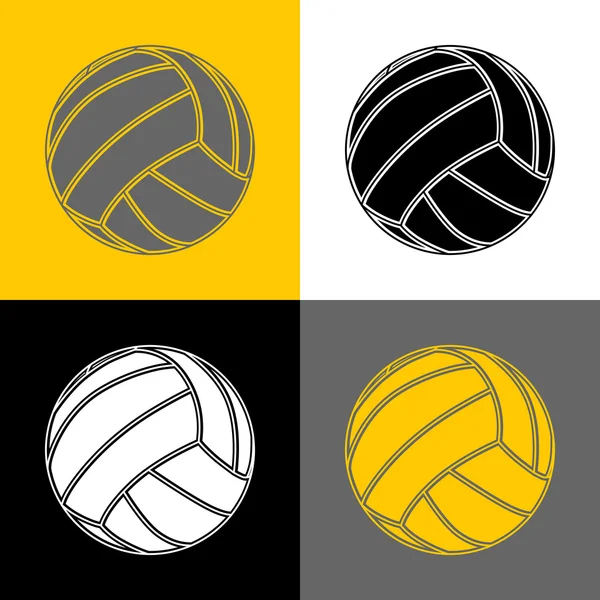 Voleibol-fondo-deporte — Vector de stock