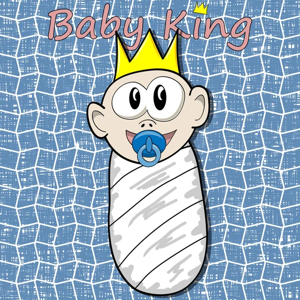 Baby King-ilustração — Vetor de Stock