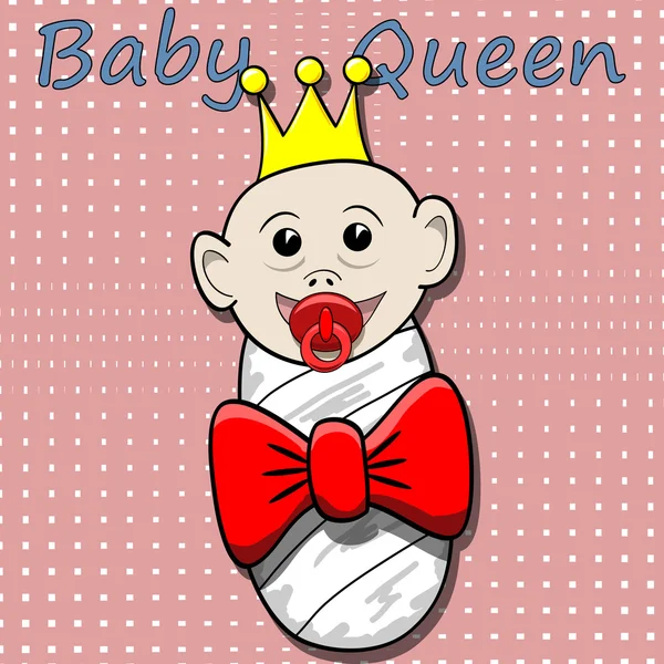 Baby Queen-ilustrace — Stockový vektor