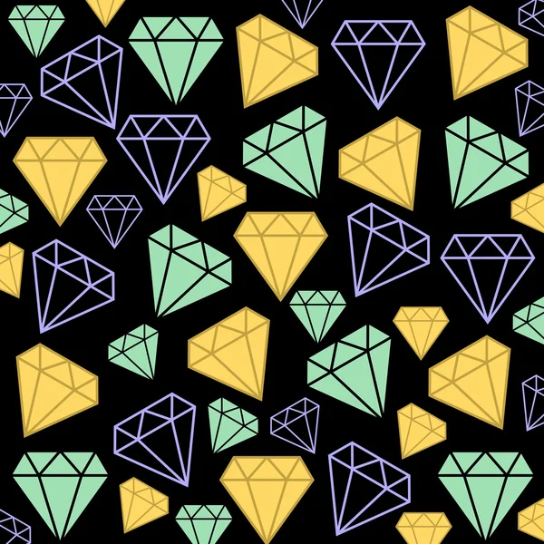 Diamanter som bakgrund — Stock vektor