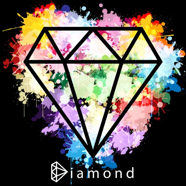 Diamond som bakgrund — Stock vektor