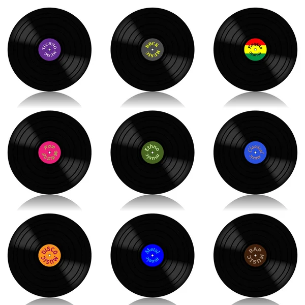 Vinil lp kayıt kümesi