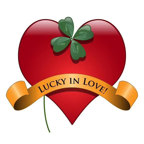 Szerencsés a szerelemben — Stock Vector