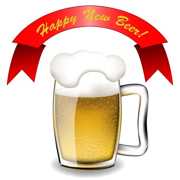Glad nytt öl — Stock vektor