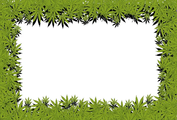 Marijuana frame — Stock Photo, Image