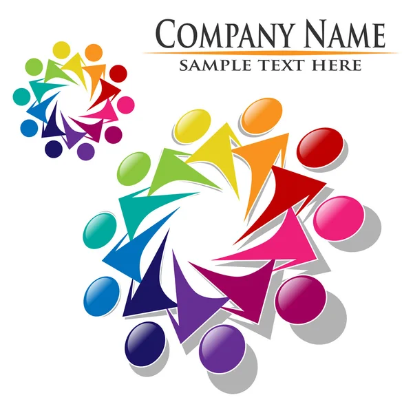 Ekip çalışması Birliği insanlar logo vektör
