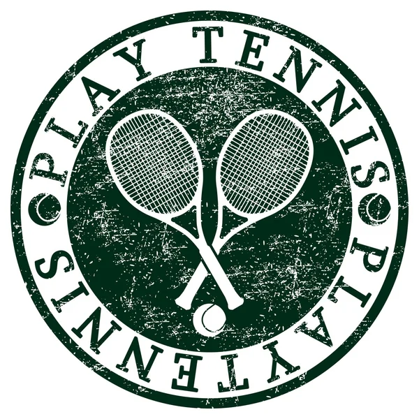 Tennis spielen — Stockvektor