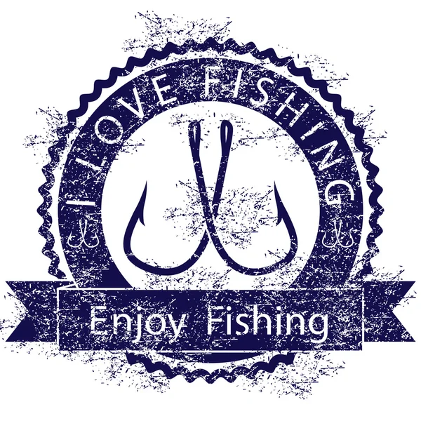 Amore Pesca — Vettoriale Stock