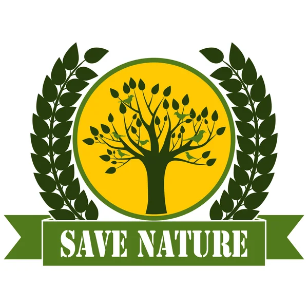 Salvar la naturaleza — Vector de stock