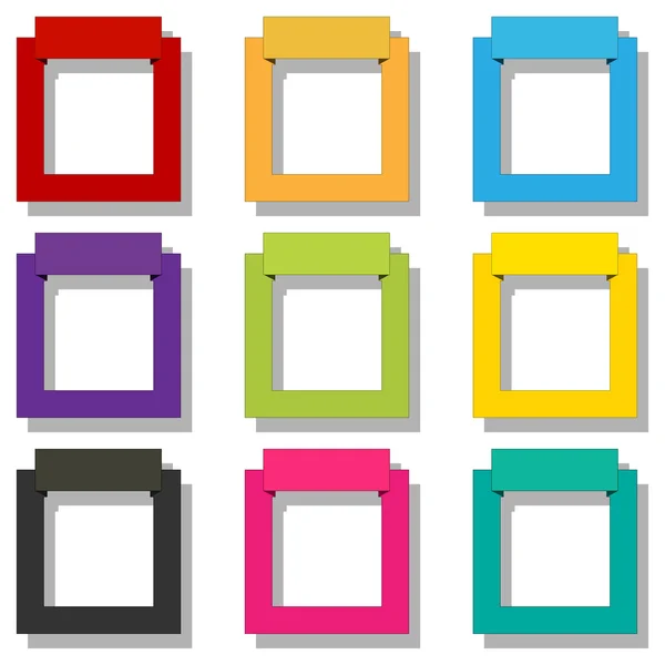 Frame set — Stock Vector