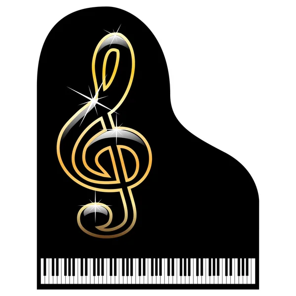 Piano-instrument de musique — Image vectorielle