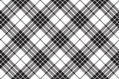 klan cameron tartan çapraz siyah beyaz seamless modeli