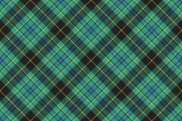 Ireland tartan kilt texture seamless diagonal pattern — Stock Vector