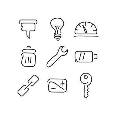 Teknik araçlar Icons set