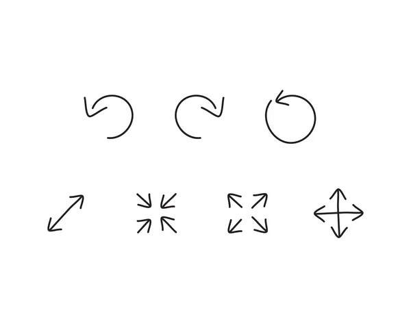 Diferentes flechas iconos — Archivo Imágenes Vectoriales