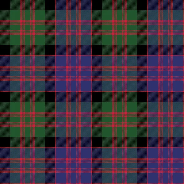 Macdonald tartán tejido escocés textura comprobar patrón sin costuras — Archivo Imágenes Vectoriales