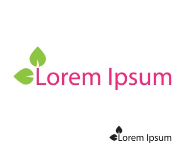 Yaprakları doğal çevre logo