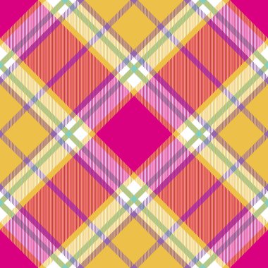 Sarı Pembe Hint madras çapraz kumaş doku sorunsuz esen