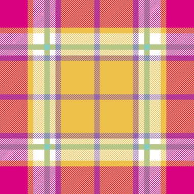 Sarı Pembe Hint madras kumaş doku seamless modeli