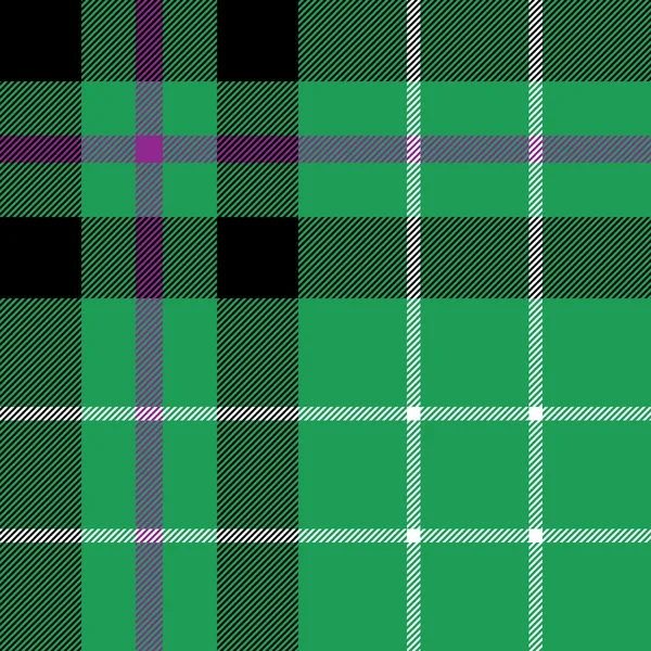 Hibernian fc tartan tyg textil kolla mönster sömlösa — Stock vektor