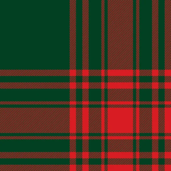 Menzies tartan groen rood kilt naadloze structuurpatroon van stof — Stockvector