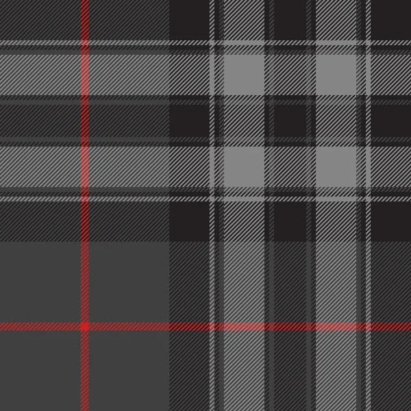 Orgullo de Escocia plata tartán textura de la tela patrón sin costuras — Vector de stock