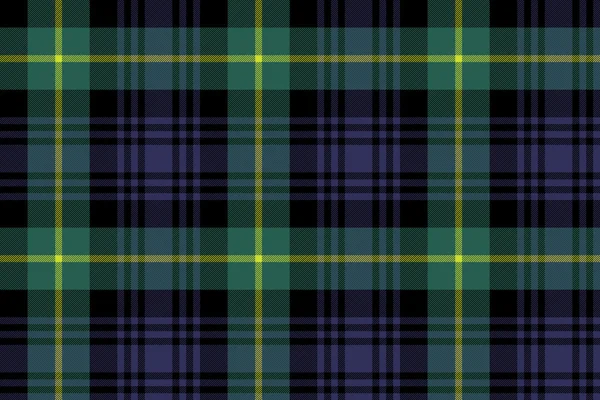 Gordon Tartan Stoff Textur nahtloses Muster — Stockvektor