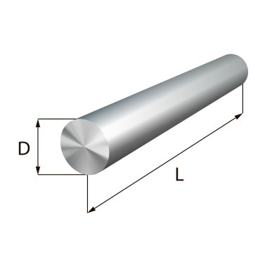 Çelik yuvarlak çubuklar endüstriyel metal nesne