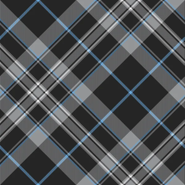 Orgulho da Escócia platina kilt tartan diagonal sem costura padrão —  Vetores de Stock