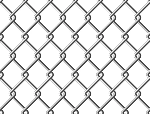 Steel mesh metal fence seamless structure — Stock Vector