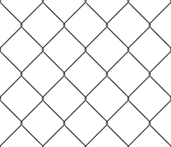 Бесшовный металлический сетчатый забор — стоковый вектор