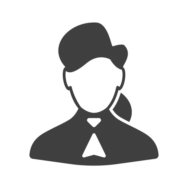 Ikona kobieta konsultanta — Wektor stockowy