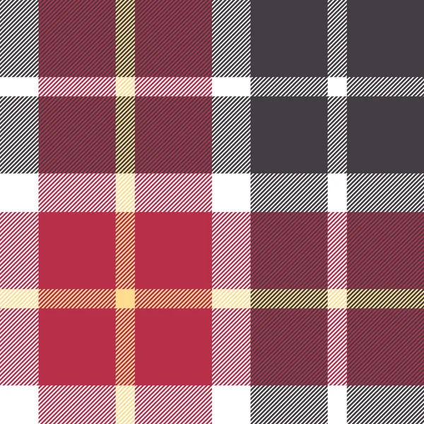 Flanel rouge et gris vérifier motif sans couture — Image vectorielle