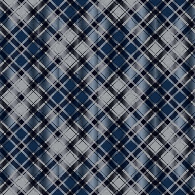 Mavi diyagonal kareli sorunsuz kumaş doku