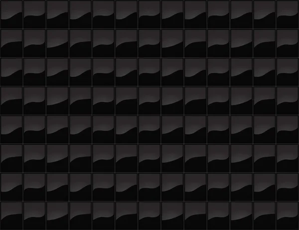 Schwarze Fliese nahtlose Textur — Stockvektor