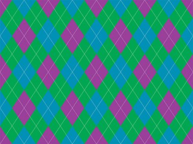 Argyle deseni kusursuz. Kumaş dokusu arka planı. Klasik argill vektör süslemesi.