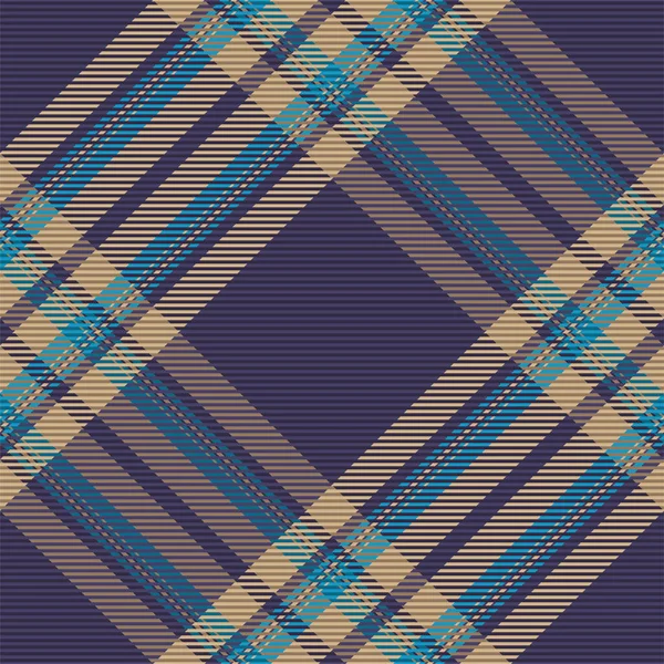 Plaid Pattern Seamless Check Fabric Texture Stripe Square Background Vector — Stock Vector